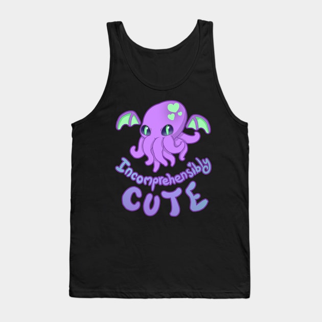 Incomprehensibly Cute Cthulhu Tank Top by Candycrypt